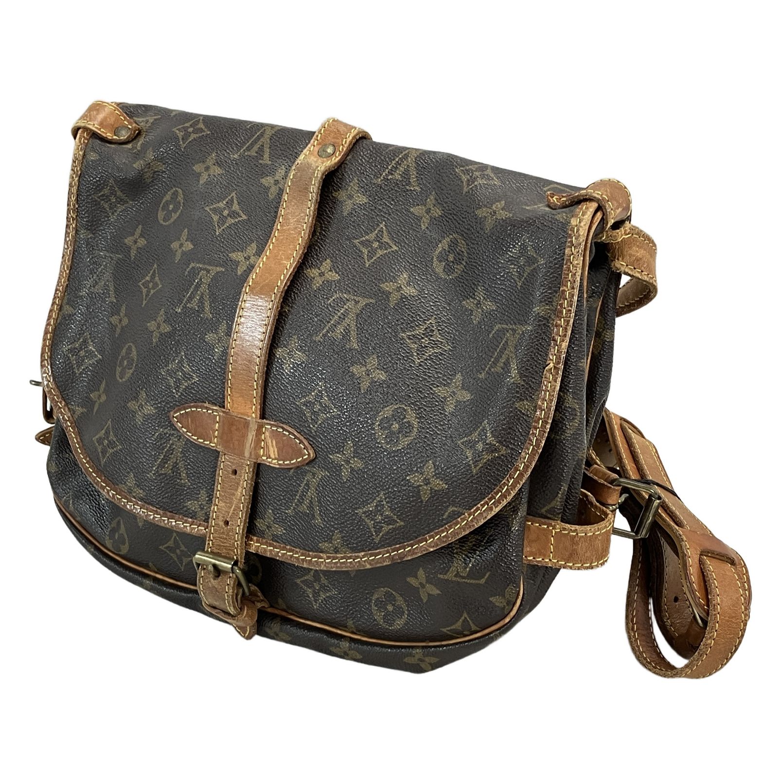 LOUIS VUITTON M42256 ルイヴィトン LV モノグラム ソミュール30 ショルダーバッグ 中古 W11282493