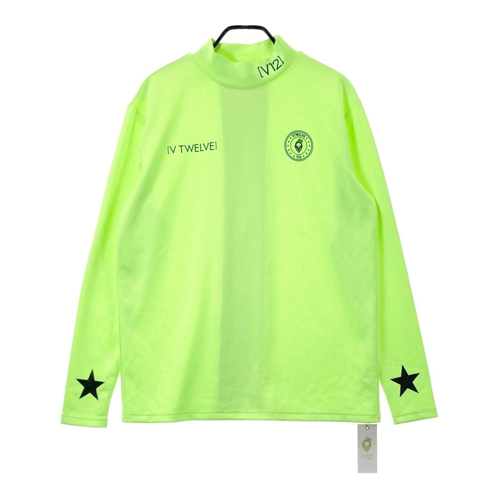サイズ：XL V12 ヴィトゥエルヴ モックネック 長袖Tシャツ イエロー系 [240101657266] ゴルフウェア メンズ ストスト