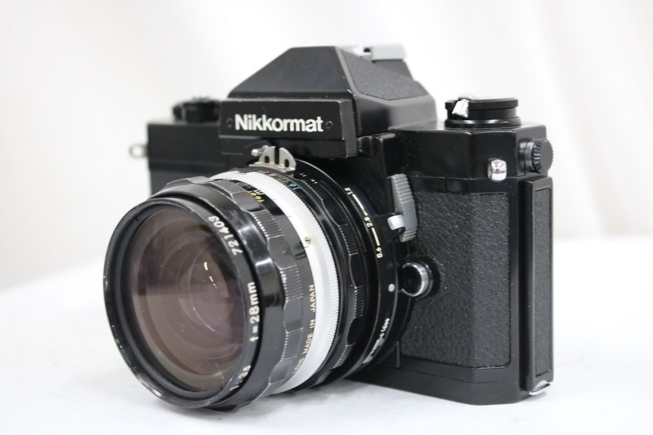 【返品保証】 【希少海外販売版】 ニコン Nikon Nikkormat FT3 ブラック + Ai改 Nikkor-H 28mm F3.5 ボディ レンズセット e12558