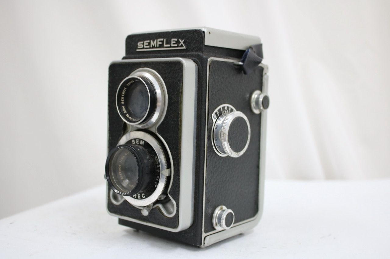 【訳あり品】 SEMFLEX SOM Berthiot Paris 75mm F3.5 二眼カメラ e12561