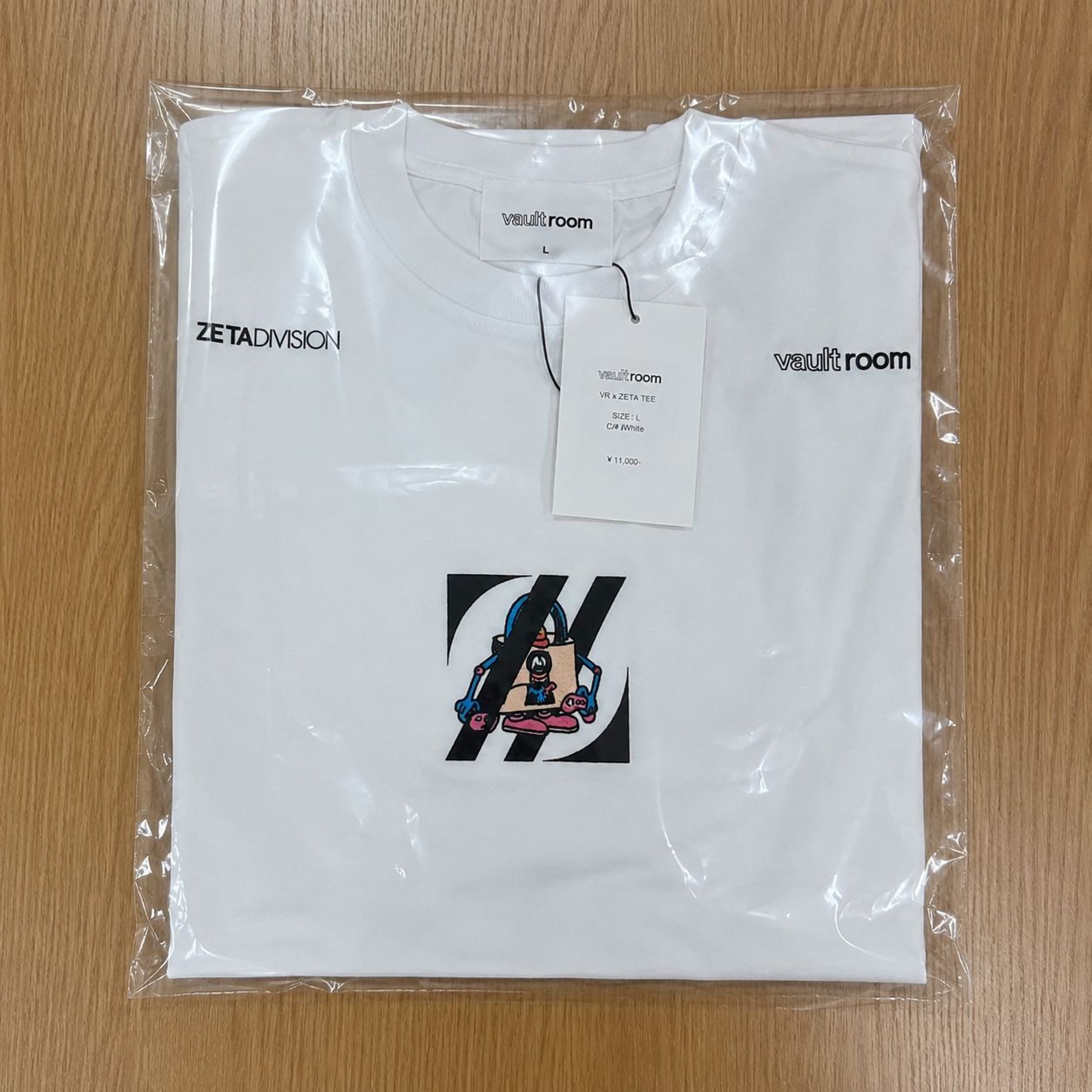 ZETA DIVISION×vault room LサイズTEE ホワイト - メルカリ