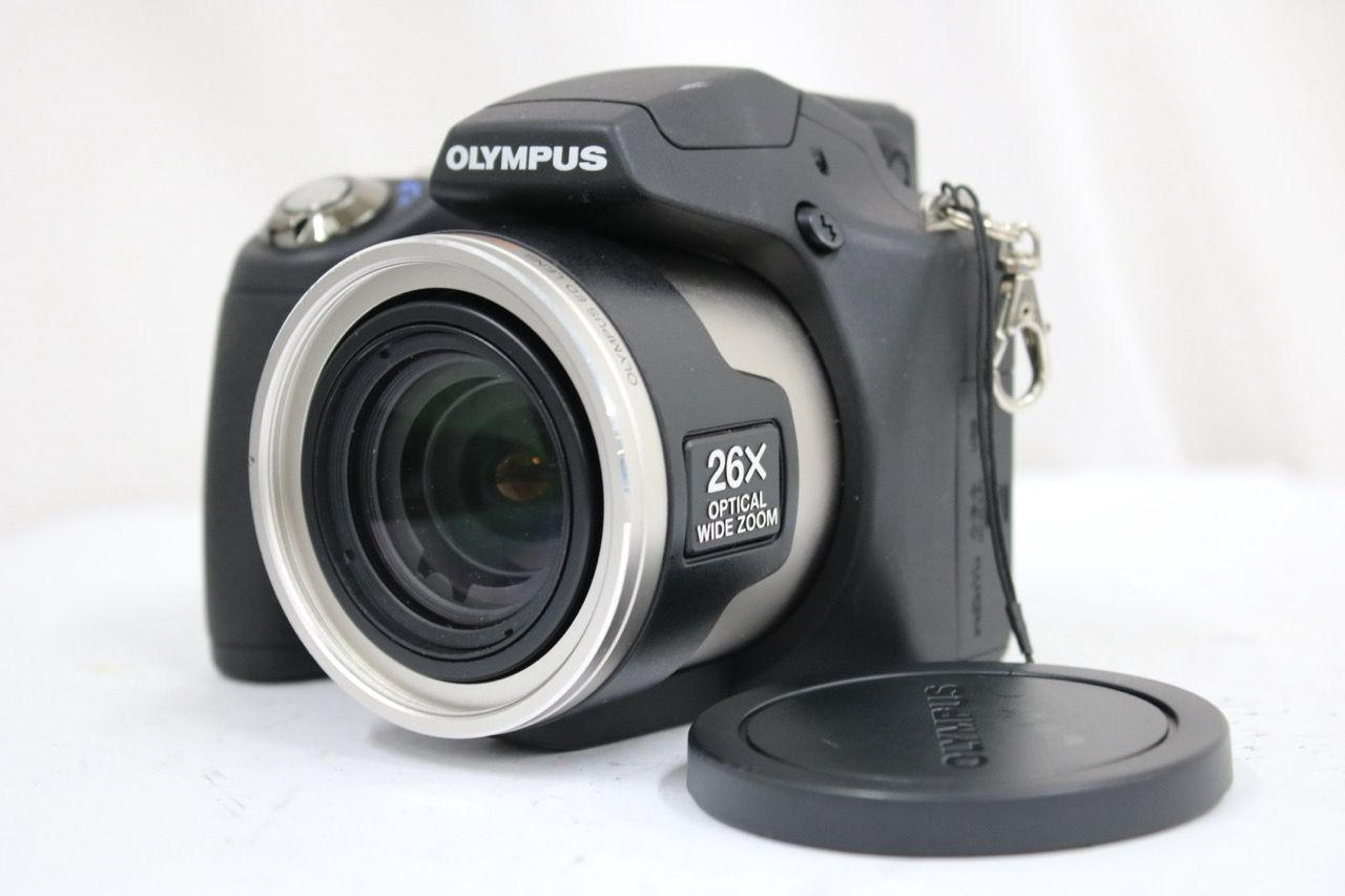 【返品保証】 【便利な単三電池で使用可】オリンパス Olympus SP-590UZ 26x ブラック コンパクトデジタルカメラ e12534
