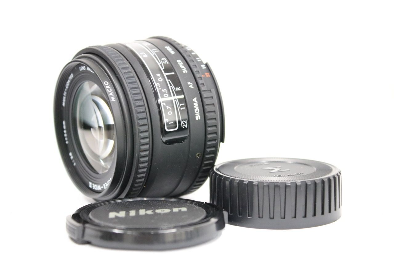 【返品保証】 シグマ Sigma SUPER-WIDE II 24mm F2.8 前後キャップ付き ニコンマウントレンズ e12541