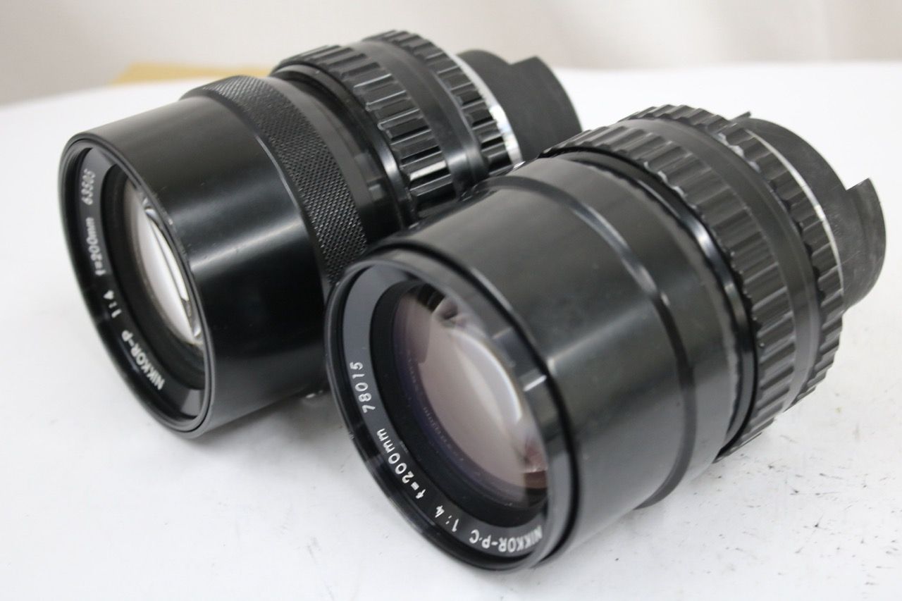 【返品保証】 【2点まとめ売り】ニコン Nikon NIKKOR-P.C 200mm F4 NIKKOR-P 200mm F4 レンズ e12537