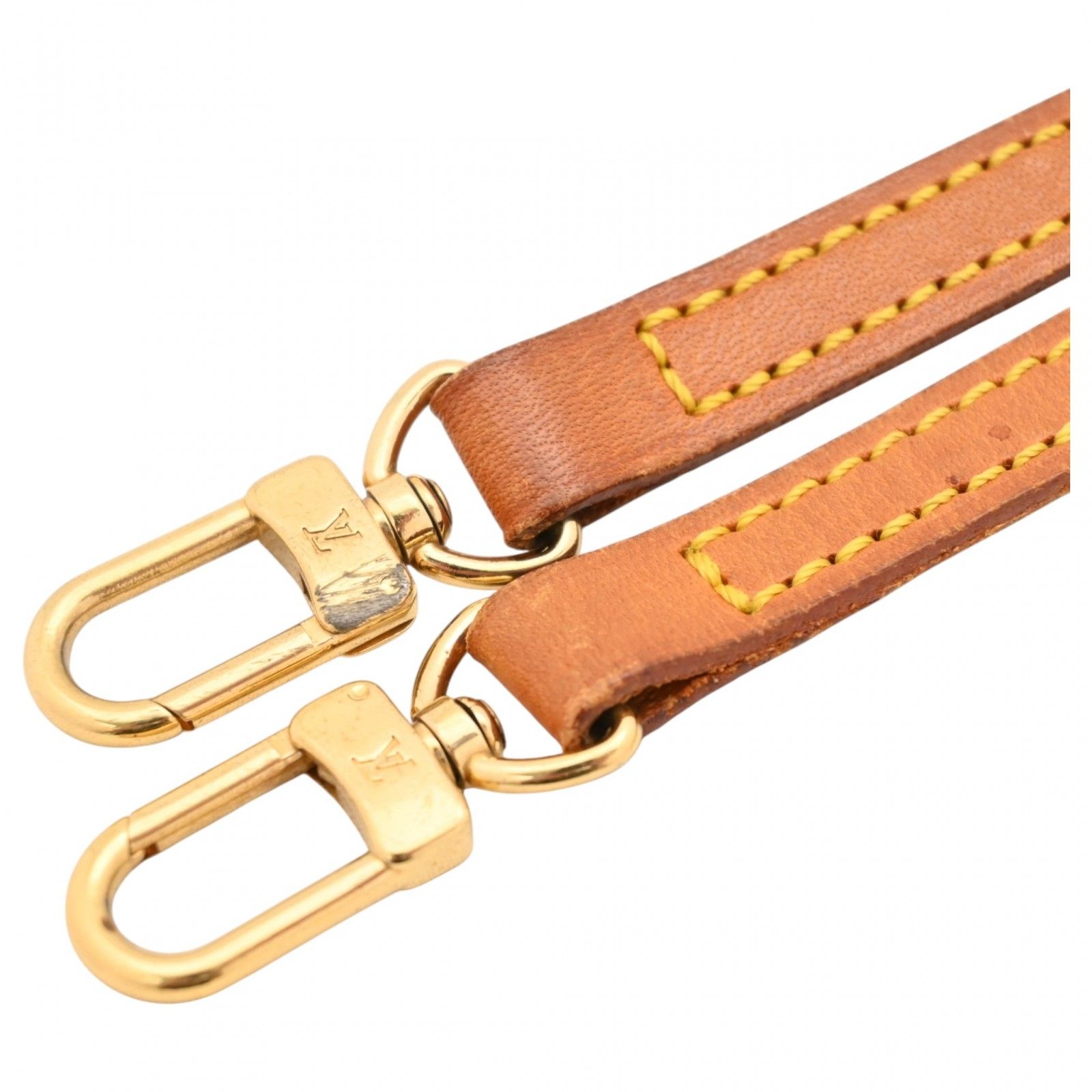 中古】ルイヴィトン ヌメ革 ショルダーストラップ ゴールド金具 B