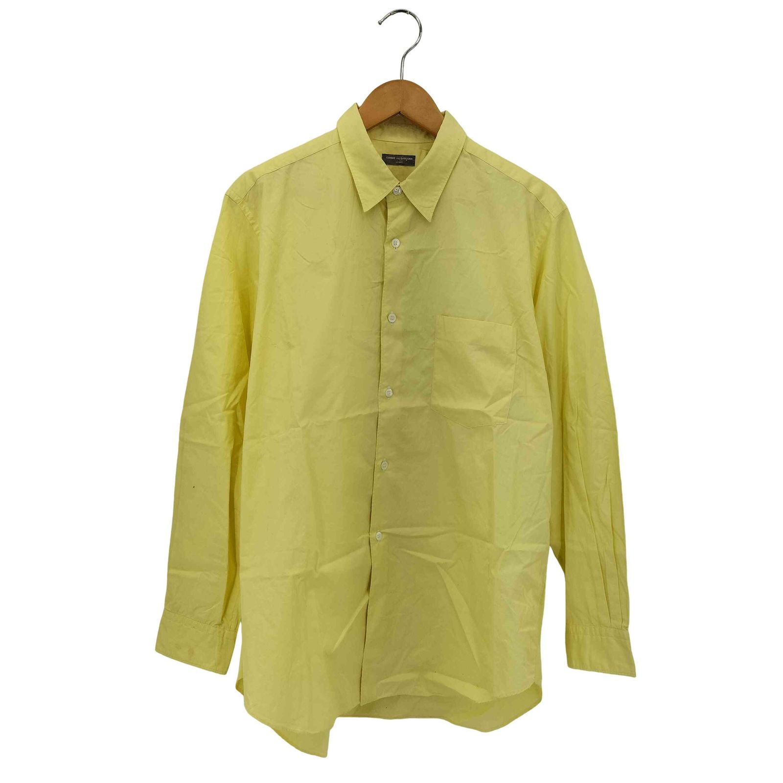 コムデギャルソンオム COMME des GARCONS HOMME 01AW 銀タグ 田中オム レギュラーカラー コットン 長袖シャツ メンズ 表記無