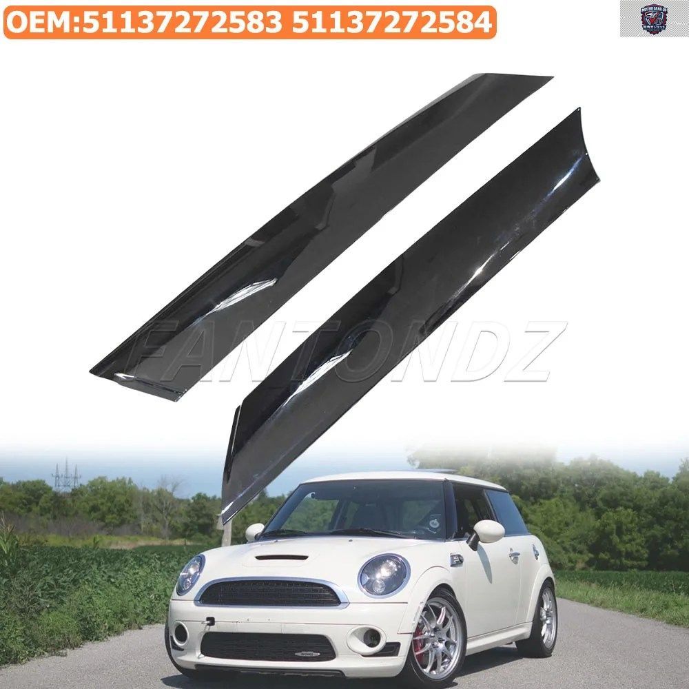 フロントガラスピラーモールディングカバー Aピラーモールディングカバー MINI COOPER R55 R56 R57 07-15 フロントガラスサイドモールディ