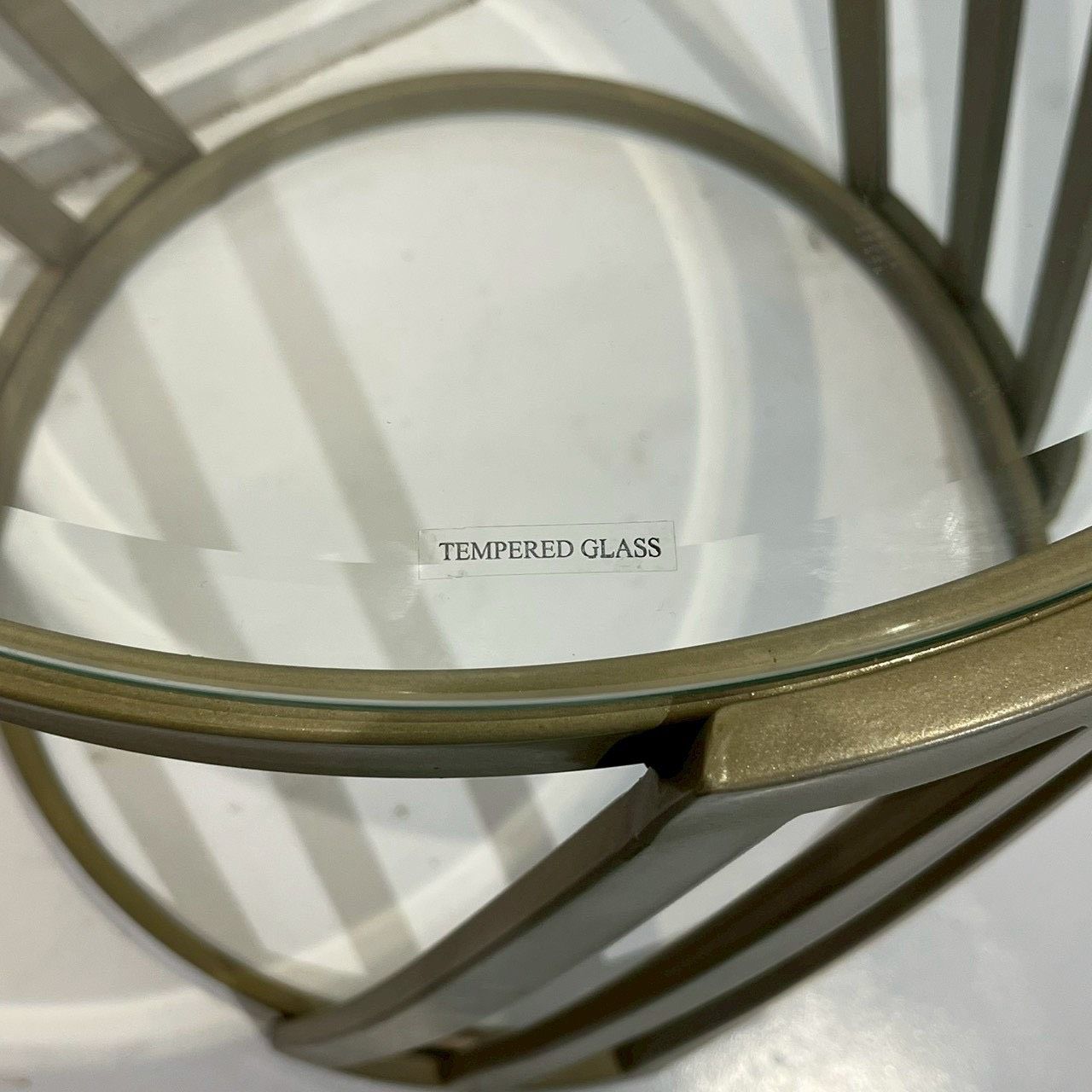 アシュレイファニチャー サイドテーブル ガラステーブル 円形スチール脚 Ashley Furniture アシュレイファニチャー Austiny サイドテーブル
