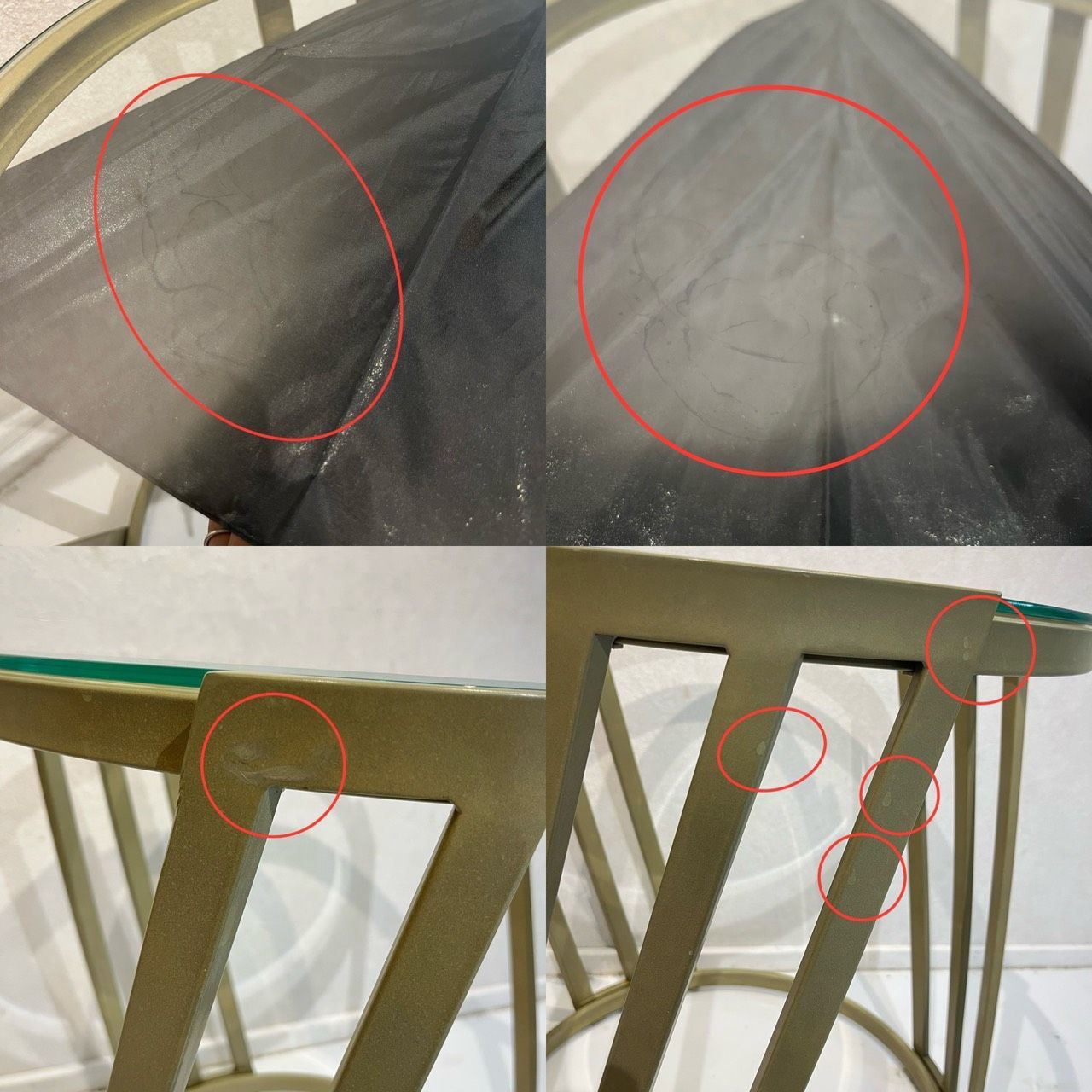 アシュレイファニチャー サイドテーブル ガラステーブル 円形スチール脚 Ashley Furniture アシュレイファニチャー Austiny サイドテーブル