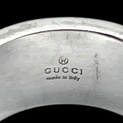GUCCI グッチ 指輪 リング ブランデットGリング シルバー 925 表記10