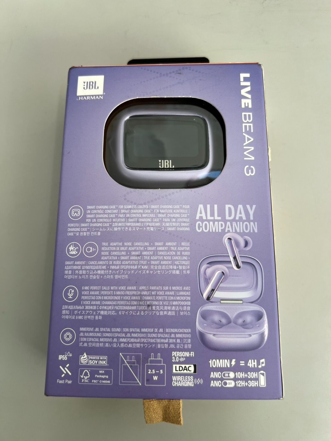 JBL イヤホン LIVE BEAM 3 PURPLE JBL Live Beam 3 - True Wireless