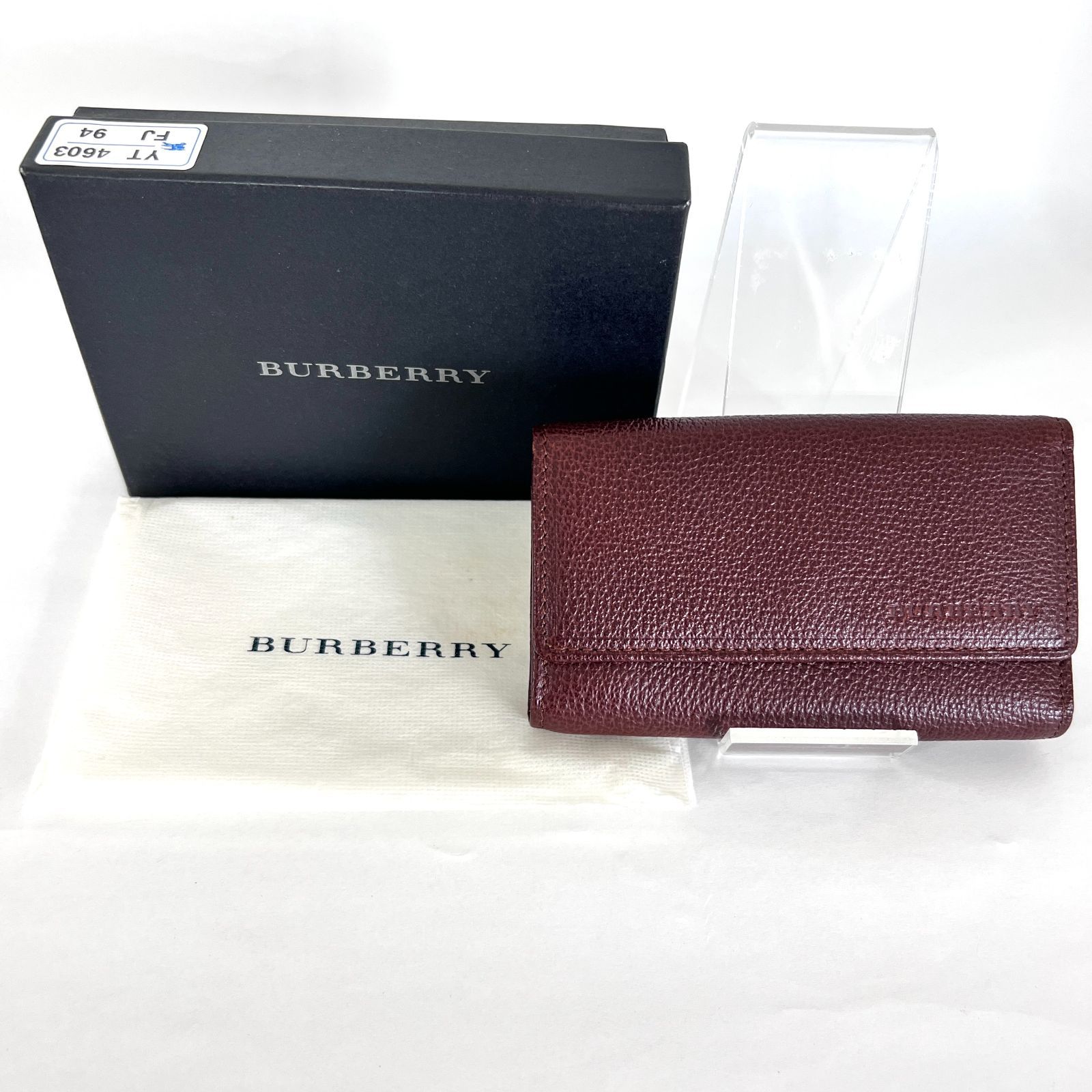 SD7588 新品未使用！ Burberry バーバリー レザー コインケース付き 5 