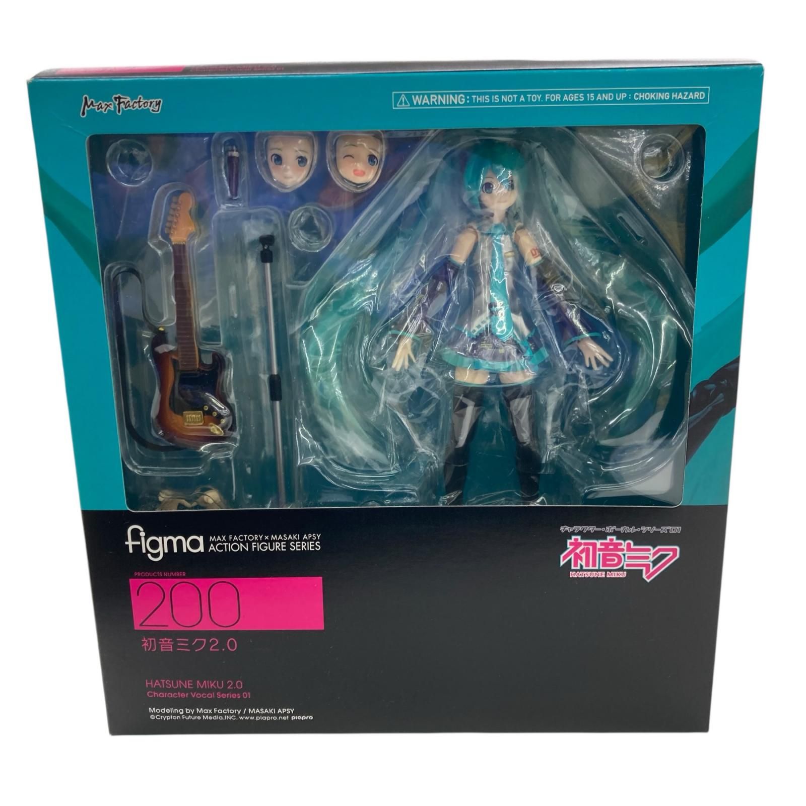 186000 現状品 figma 200 初音ミク 2.0 キャラクター・ボーカル・シリーズ01