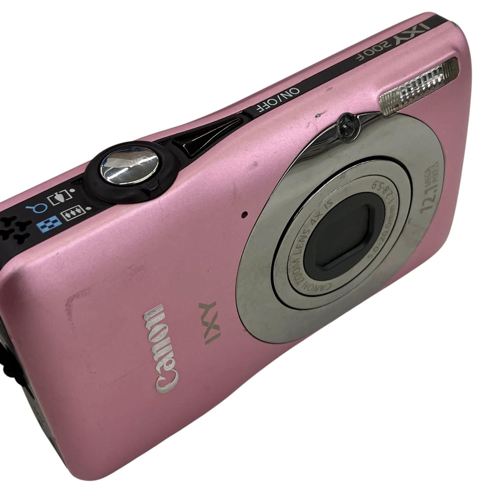 186001 動作未確認 canon キャノン デジタルカメラ 200F ピンク IXY