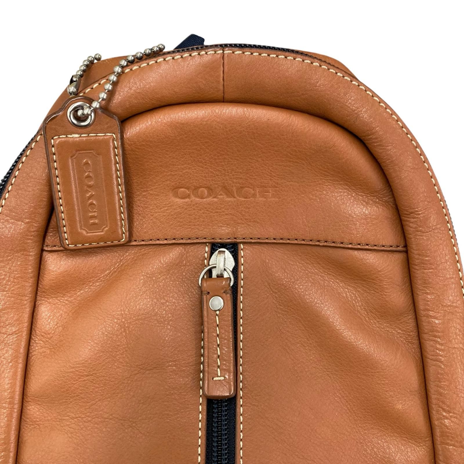 COACH レザー ボディバッグ ブラウン 186005 現状品 COACH コーチ ボディバッグ ブラウン メンズ - メルカリ