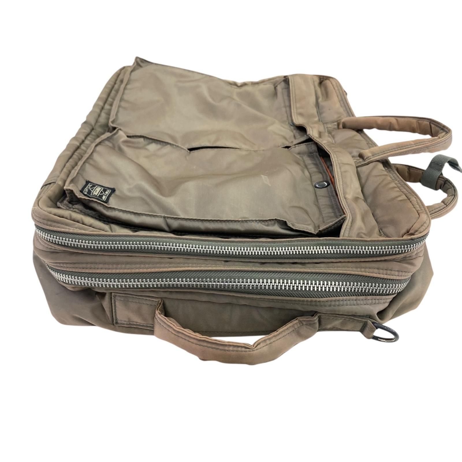 186005 現状品 PORTER ポーター ビジネスバッグ タンカー カーキ ユニ
