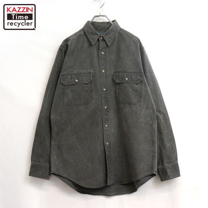 90s USA製 vintage WOOLRICH 長袖シャツ メンズ 表記Mサイズ