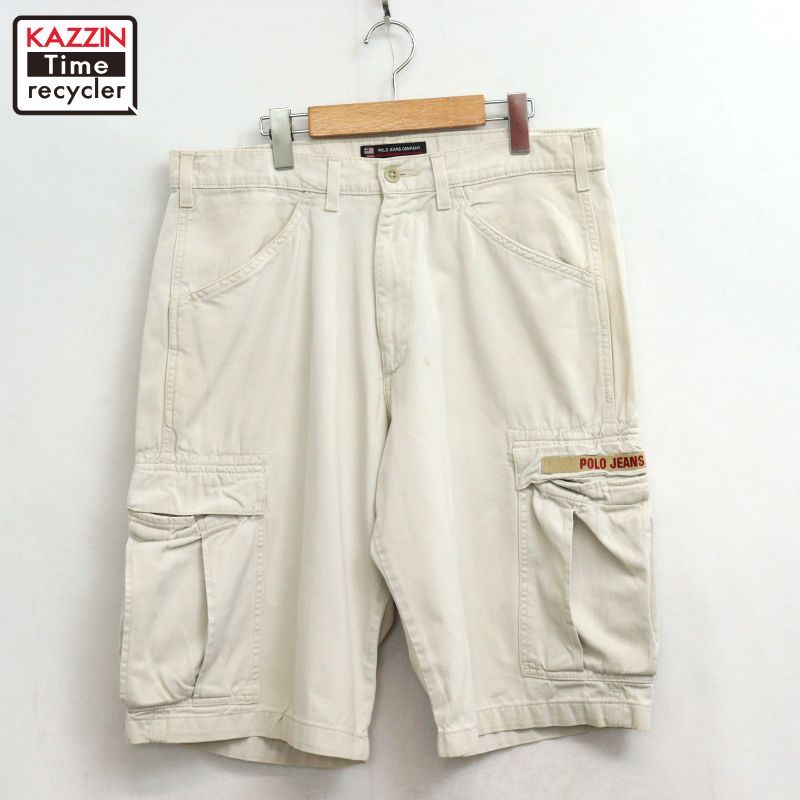 00s POLO JEANS カーゴ ショートパンツ メンズ Lサイズ相当