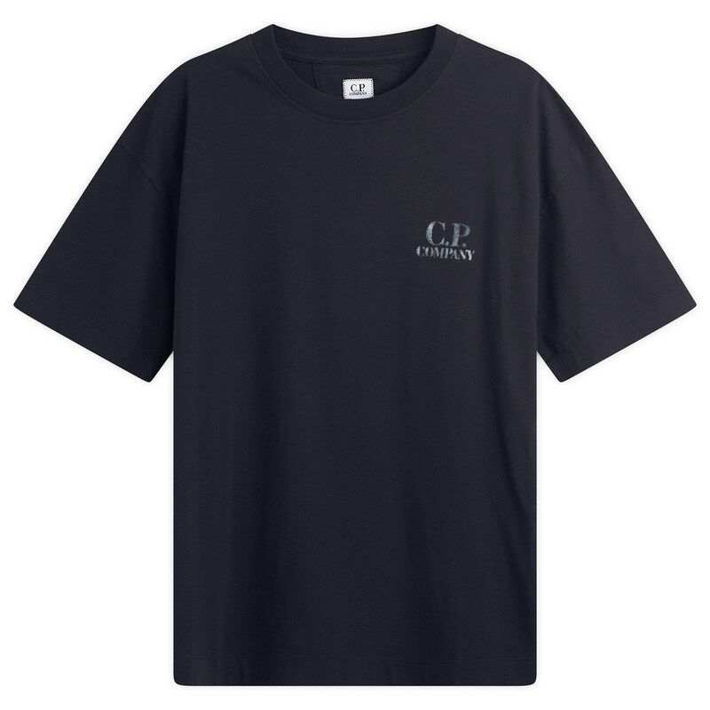 シーピーカンパニー メンズ トップス Tシャツ ジャージー ロゴ CP Company 301 Jersey Comfort Logo TShirtotal Eclipse