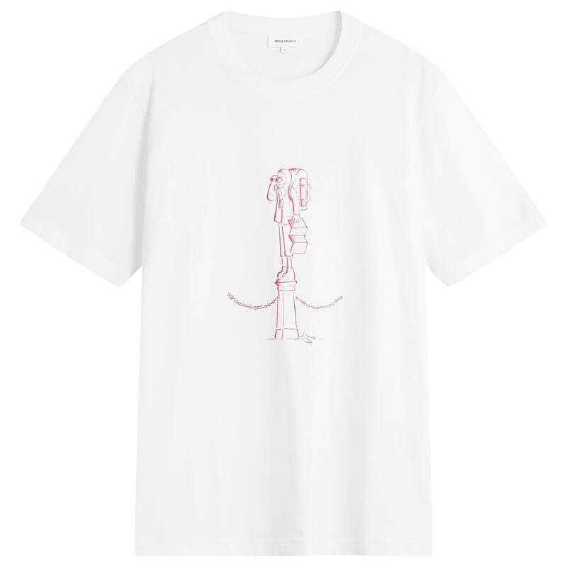 ノースプロジェクト メンズ トップス Tシャツ プリント Norse Projects x Daniel Frost Map Master Printshirt White ホワイト
