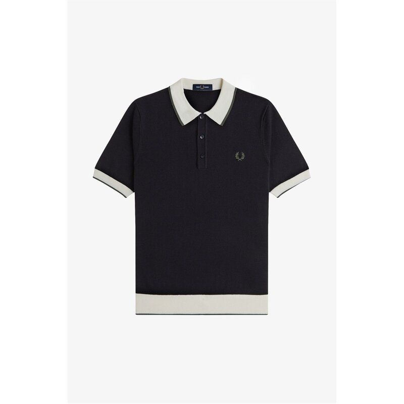 フレッドペリー メンズ トップス ポロシャツ Fred Perry Fred Cont Tip Polo Sn54 Black 102 ブラック