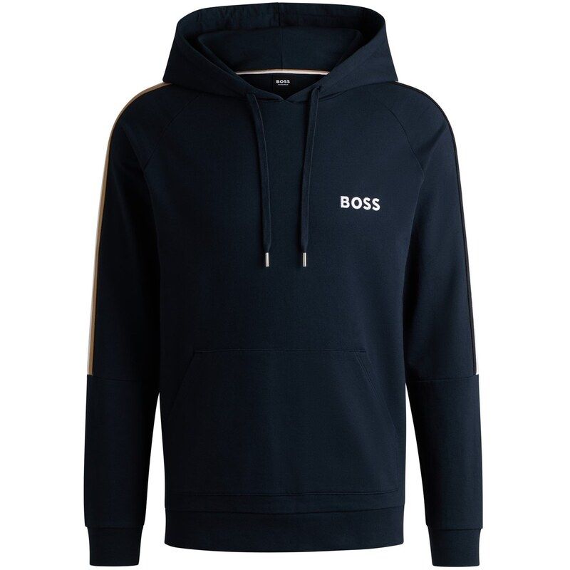 ボス メンズ アウター パーカー・スウェット パーカー Boss Iconic Hoodie 10241854 02 Hoody Mens Navy ネイビー