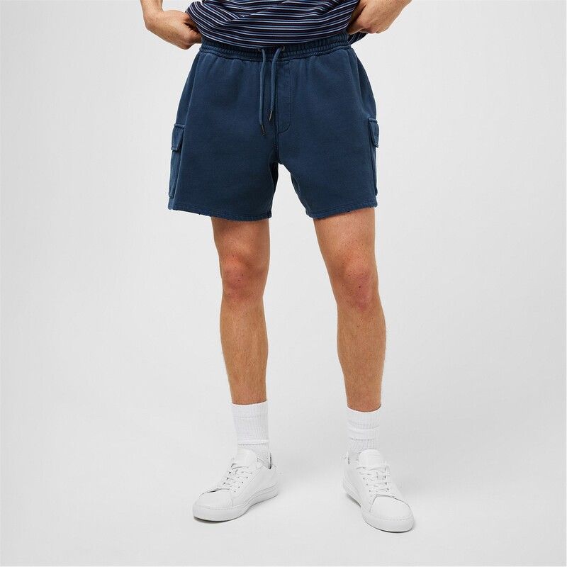 ジャック ウィルス メンズ ボトムス ハーフパンツ・ショーツ セーター ショートパンツ Jack Wills Sweater Cargo Shorts Navy ネイビー