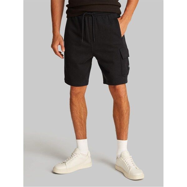 カルバンクライン メンズ ボトムス ハーフパンツ・ショーツ Calvin Klein Jeans WOVEN LABEL SHORT Ck Black ブラック