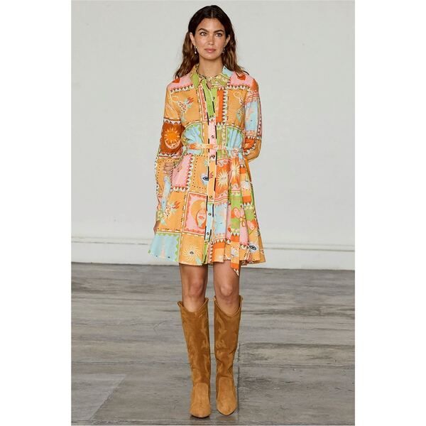ネバーフリードレスド レディース トップス ワンピース シャツワンピース シャツ Never Fully Dressed Lauren Shirt Dress Multi マルチカラー