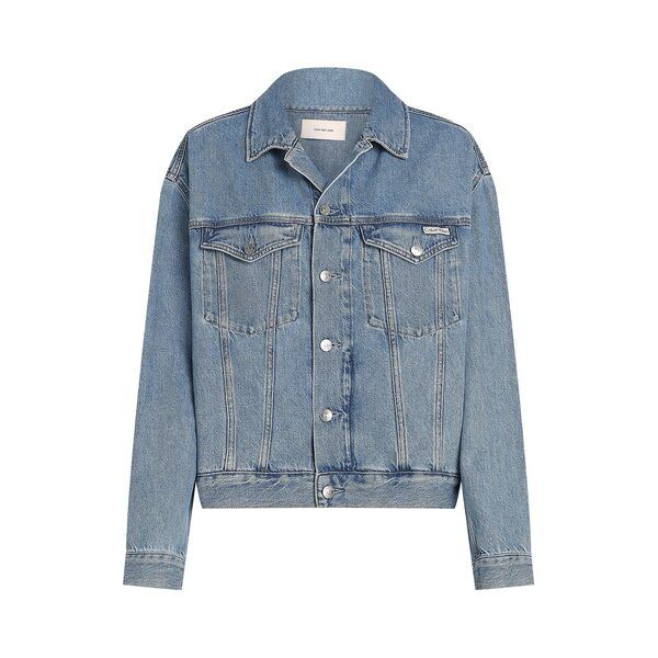 カルバンクライン レディース アウター ジャケット・ブルゾン デニム ジャケット Calvin Klein Jeans BOXY DENIM JACKET Denim Light デニム