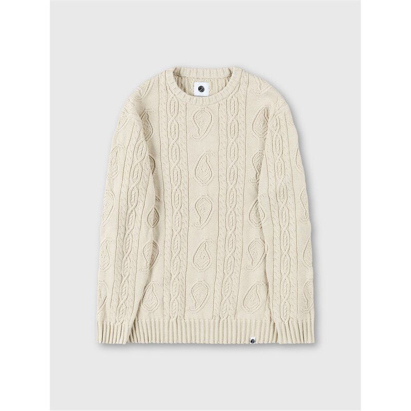 プレティグリーン メンズ アウター ニット・セーター Pretty Green PG Marylebone CblKni Sn54 Grey グレー