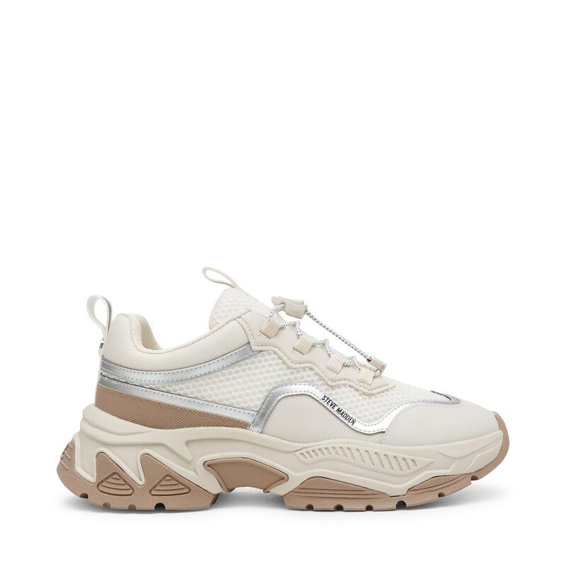 スティーブ マデン レディース シューズ スニーカー Steve Madden AndroidE Trainers Cream クリーム