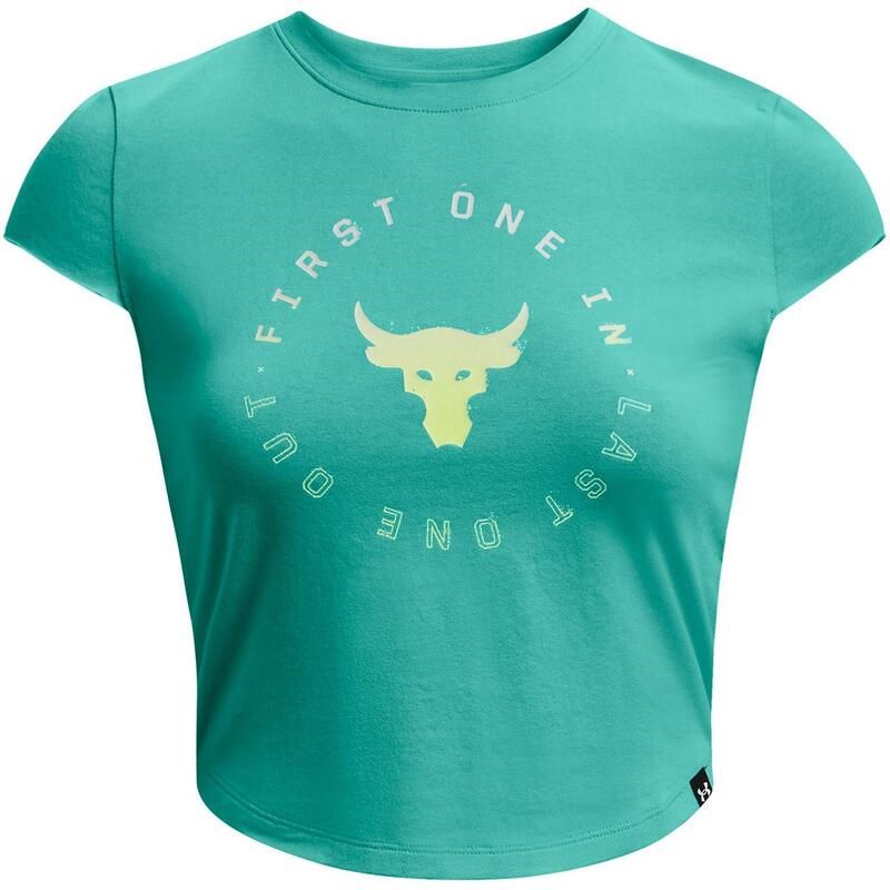 アンダーアーマー レディース トップス シャツ キャップ Under Armour Project Rock Night Shift Cap TShirt Womens Green グリーン