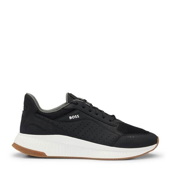 ボス メンズ シューズ スニーカー Boss TTNM EVO_Runn_nume 10214613 01 Black ブラック