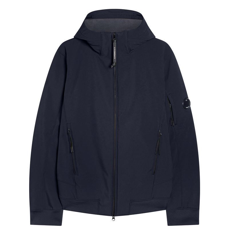 シーピーカンパニー メンズ アウター ジャケット・ブルゾン ジャケット CP COMPANY Lens Softshell Jacket Total Eclip 888