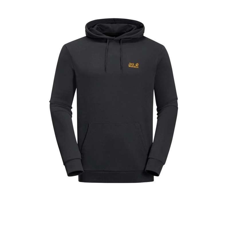 ジャックウルフスキン メンズ アウター パーカー・スウェット パーカー Jack Wolfskin JW Essential OTH Hoodie Mens Black ブラック