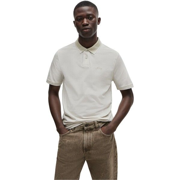 ボス メンズ トップス ポロシャツ オックスフォード Boss Peoxfordnew 10256894 01 Light Beige 271 ベージュ