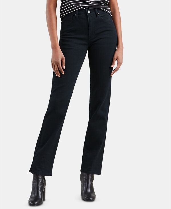 リーバイス レディース ボトムス デニムパンツ ジーンズ Levis Womens 724 StraightLeg Jeansoft Black ブラック