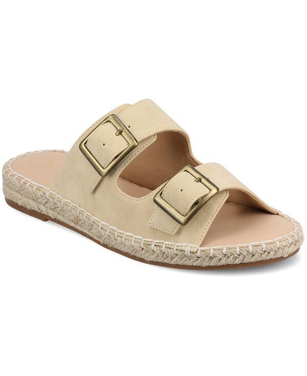 ジュルネ コレクション レディース シューズ サンダル Journee Collection Womens Tresah Double Strap Espadrille Sandals Beige ベージュ