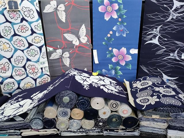 平和屋本店■浴衣反物 まとめて 45点 鶴 蝶 花柄 朝顔 花の東京 浮世絵好み 祇園はやし など 全て未使用 ppp3725