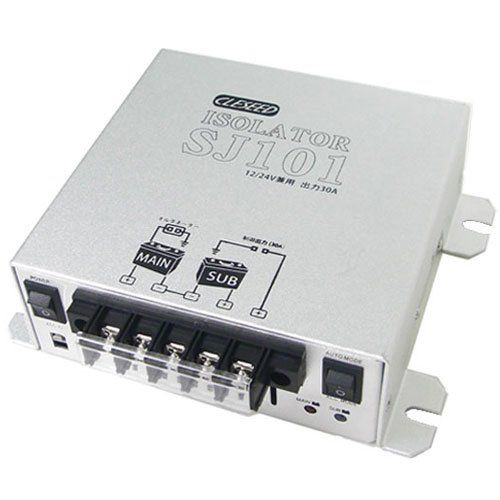 クレジード 走行充電器(アイソレーター) 12V 24V 両対応 30Aまで充電電流対応 過放電防止30A出力制御端子付き ACC連動可能 SJ101pms fc90b9c5