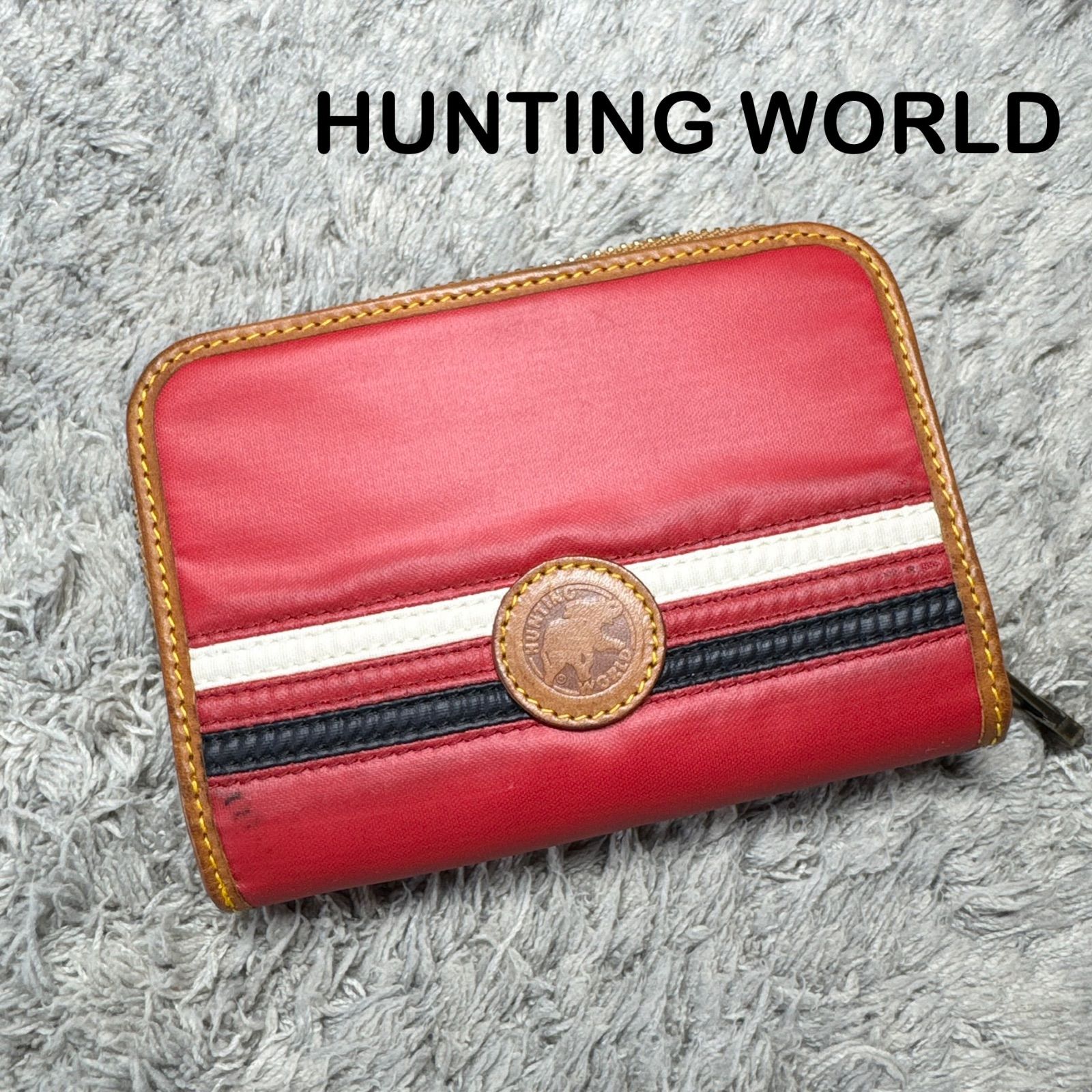 HUNTING WORLD ハンティングワールド 二つ折り財布 ラウンドファスナー