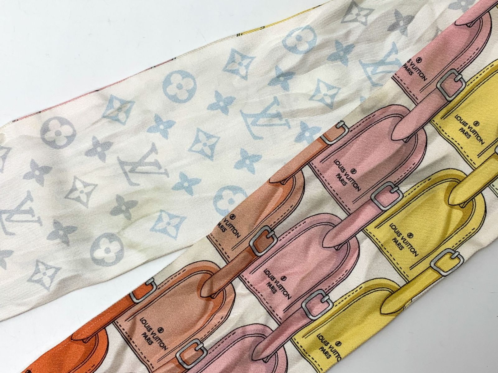 LOUIS VUITTON ルイヴィトン バンドー・マイ LV タグ M77678 シルク