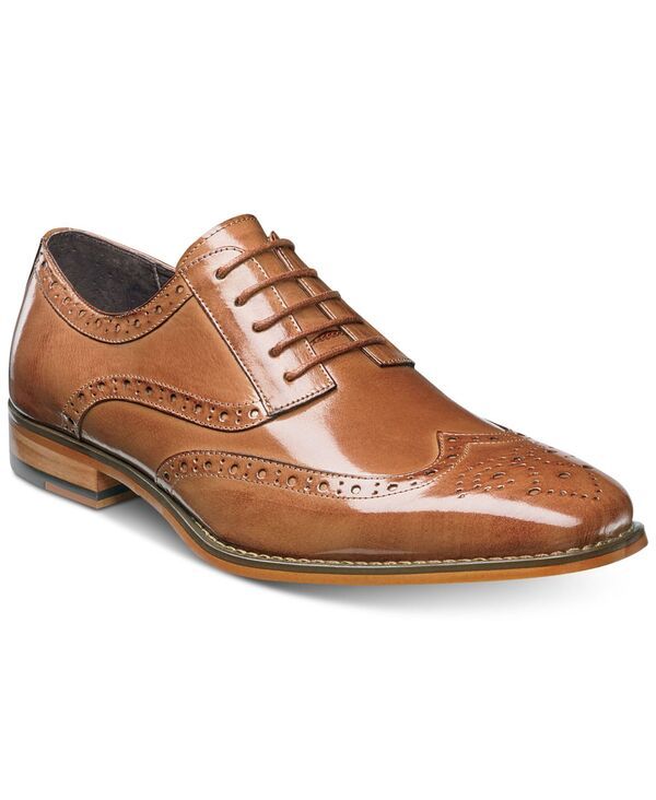 ステイシーアダムス メンズ シューズ オックスフォード ウィングチップ Stacy Adams Mens Tinsley Wingtip Oxfords Tan タン