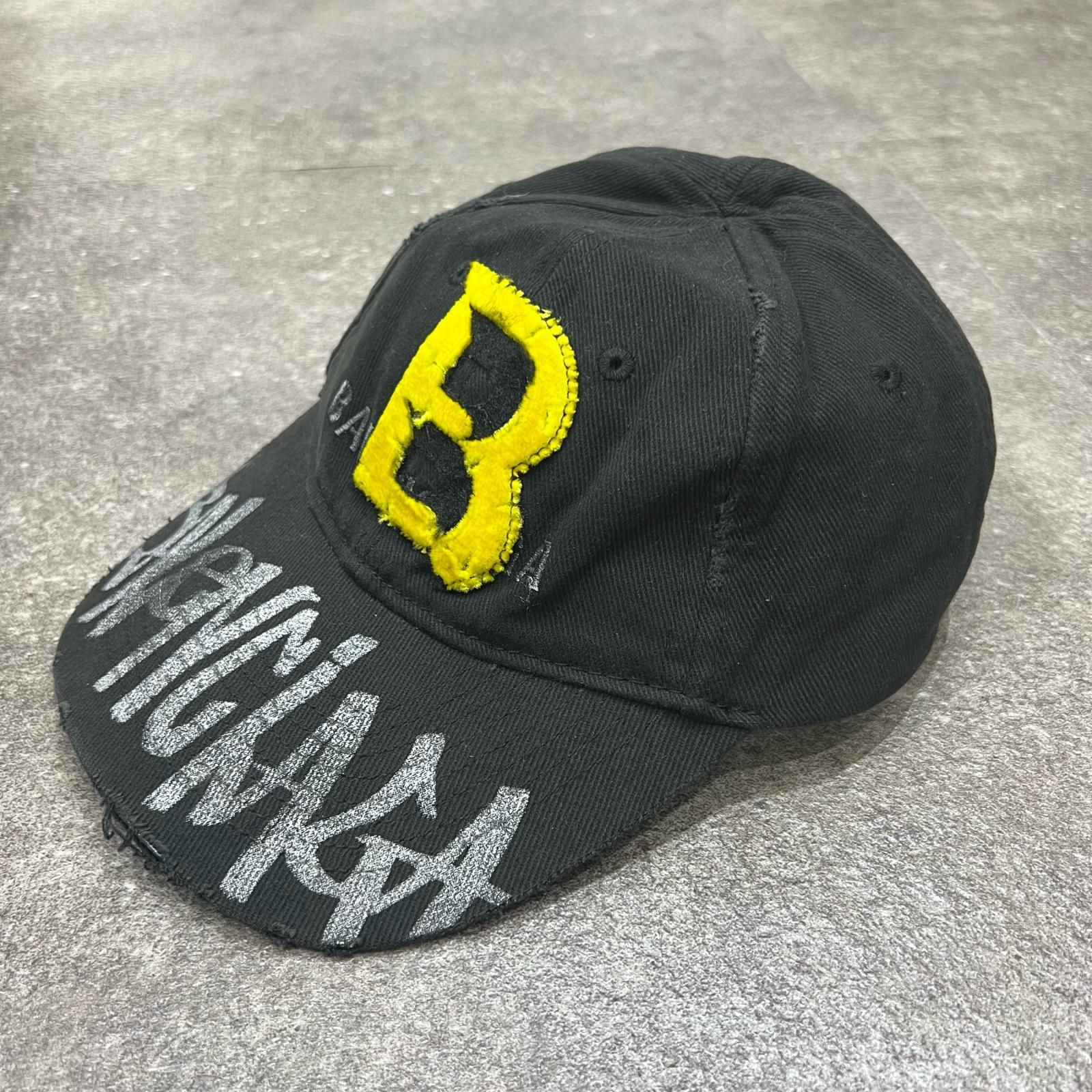 国内正規 BALENCIAGA Upcycled Cap アップサイクルキャップ ワッペン