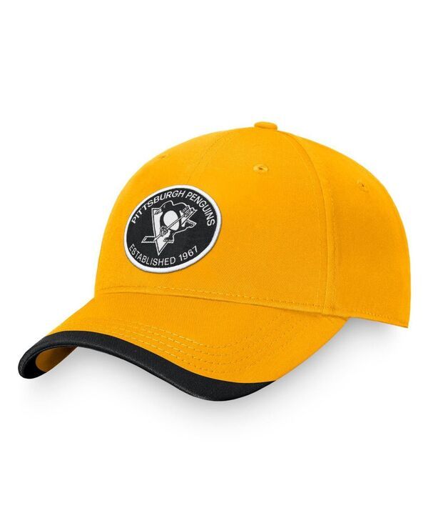 ファナティクス メンズ アクセサリー 帽子 Fanatics Mens Gold Pittsburgh Penguins Fundamental Adjustable Hat Gold ゴールド