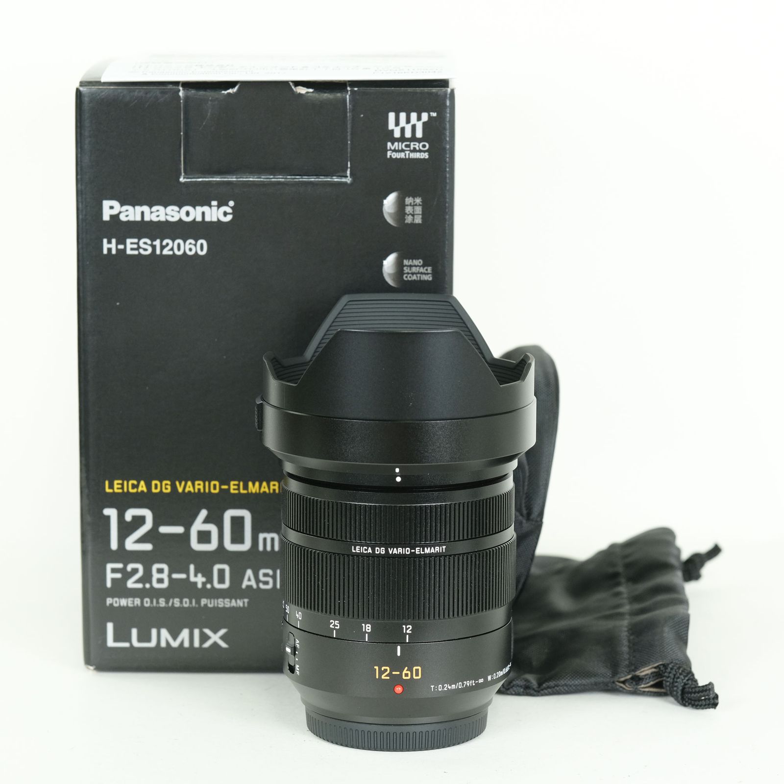 [新品同様] Panasonic LEICA DG VARIO-ELMARIT 12-60mm / F2.8-4.0 ASPH. / POWER O.I.S. | マイクロフォーサーズマウント