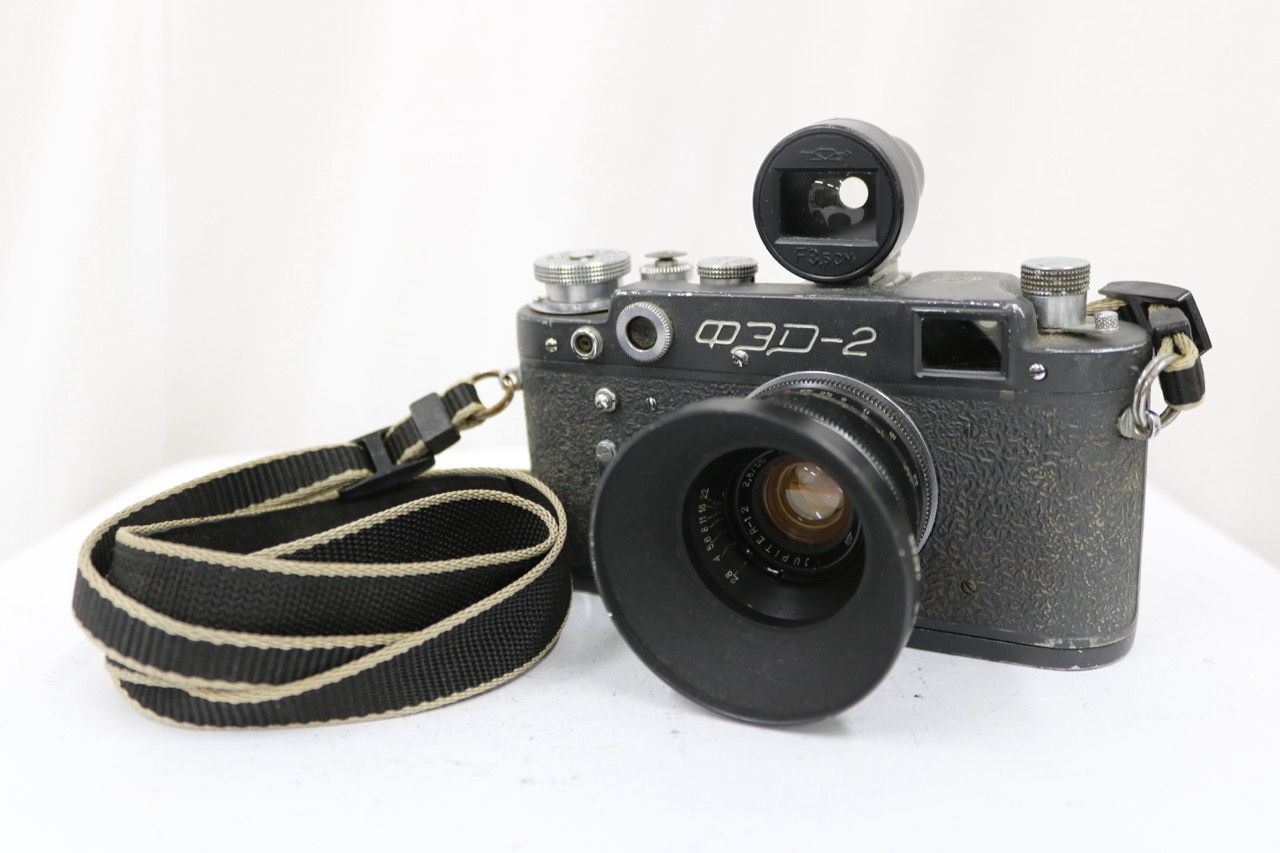 【訳あり品】 FED-2 フェド + Jupiter-12 35mm F2.8 + F3.5 ファインダー セット e12584