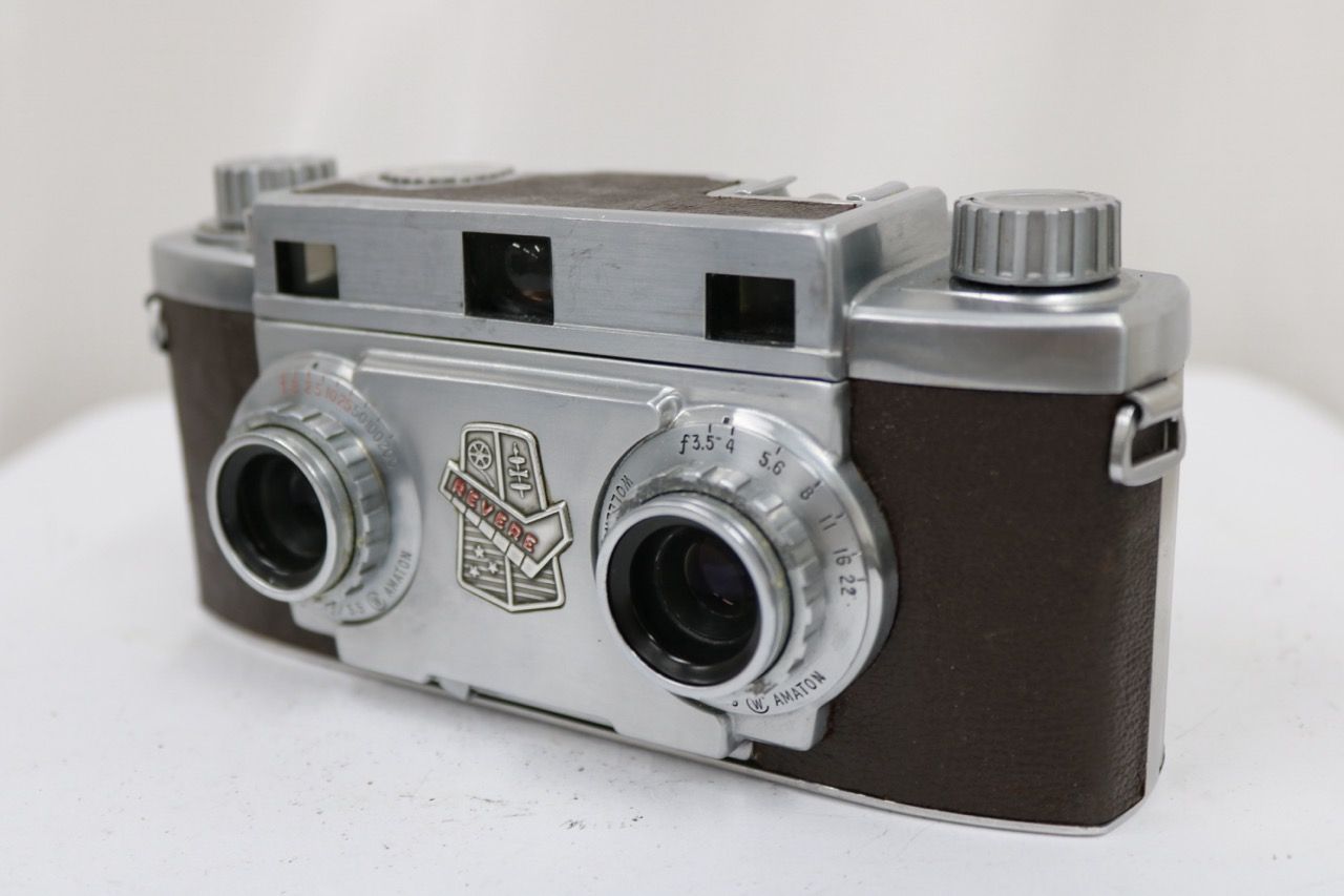 【返品保証】 Revere Stereo 33 Wollensak 35mm F3.5 ステレオカメラ e12587