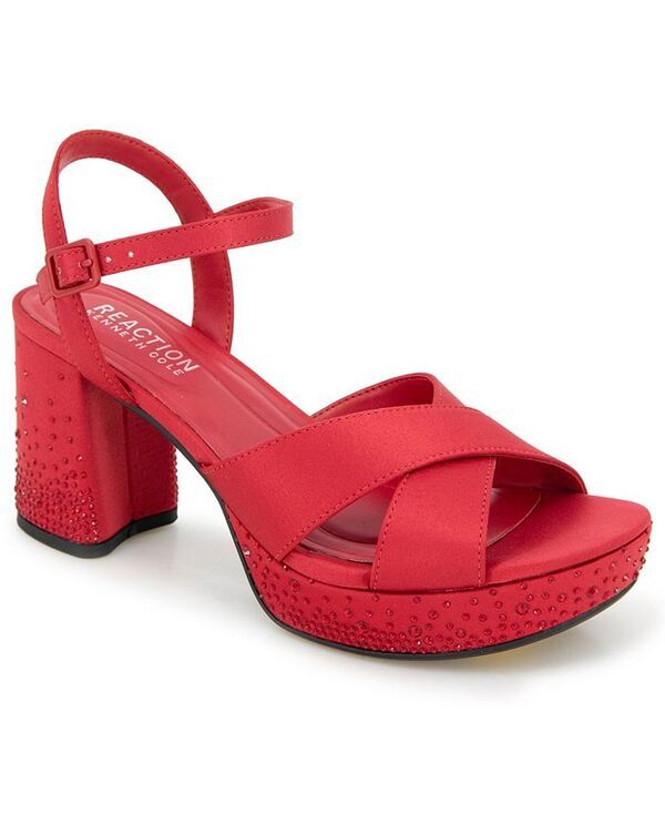 ケネスコール レディース シューズ サンダル プラットフォーム Kenneth Cole Reaction Womens Reeva Platform Sandals Rio Red Silk レッド
